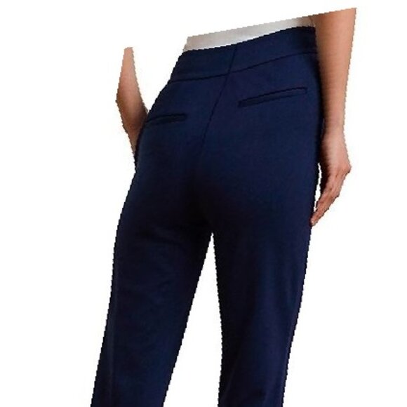 New Lauren Ralph Lauren Ponte Ankle Pants - Navy  Size L - Picture 6 of 6